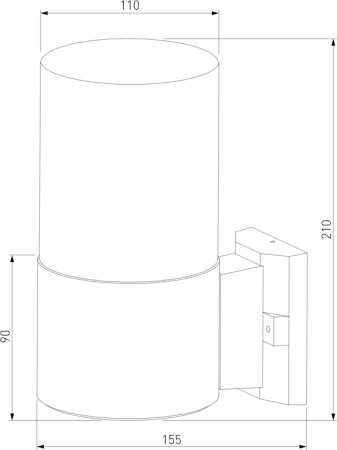 картинка Настенный светильник уличный Roil 35125/U от магазина BTSvet