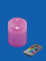 картинка Декоративная свеча светодиодная с пультом ULD-F052 RGB RC CANDLE от магазина BTSvet