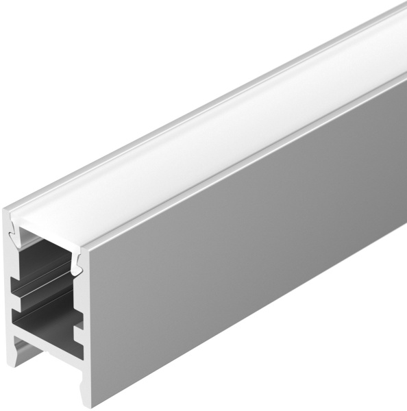 Профиль с экраном ALU-SWISS-2000 ANOD+FROST (Arlight, Алюминий) 015388