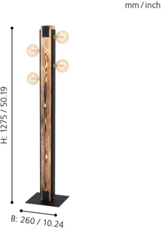 картинка Торшер с выключателем Layham 43471 от магазина BTSvet