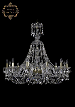 Хрустальная подвесная люстра 11.11.12.360.XL-90.Gd.Sp