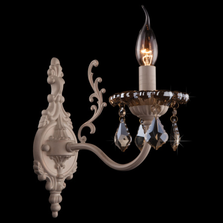 картинка Бра 3281/1 белый с золотом/тонированный хрусталь Strotskis от магазина BTSvet