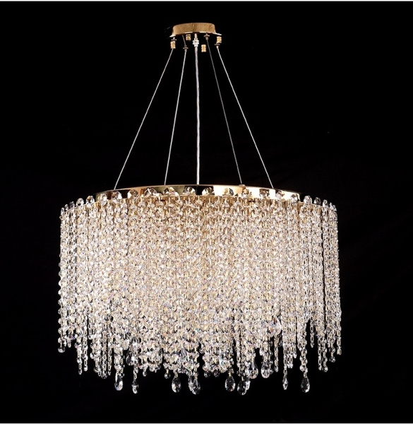картинка Подвесная люстра хрустальная 10918/C gold new от магазина BTSvet