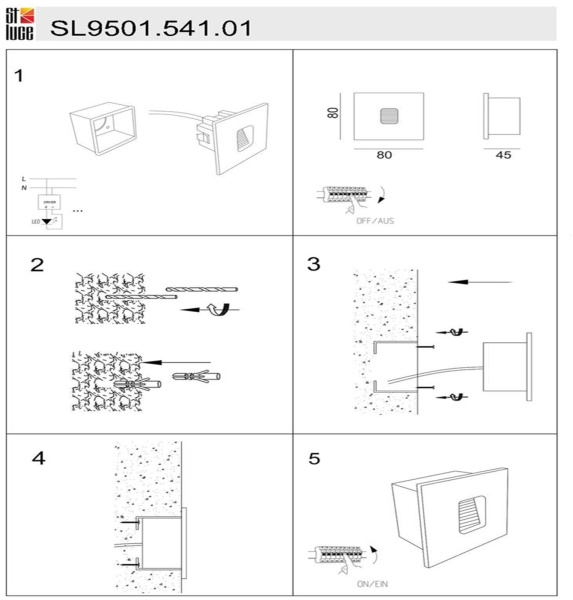картинка Настенный светильник уличный Visano SL9501.541.01 от магазина BTSvet