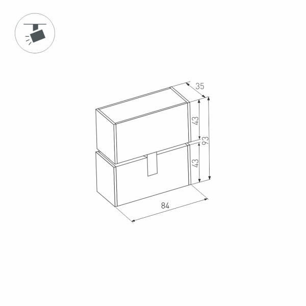 картинка Трековый светильник светодиодный MAG-LASER-FOLD-45-S84-3W Warm3000 (BK, 15 deg, 24V) (Arlight, IP20 Металл, 3 года) 027628 от магазина BTSvet