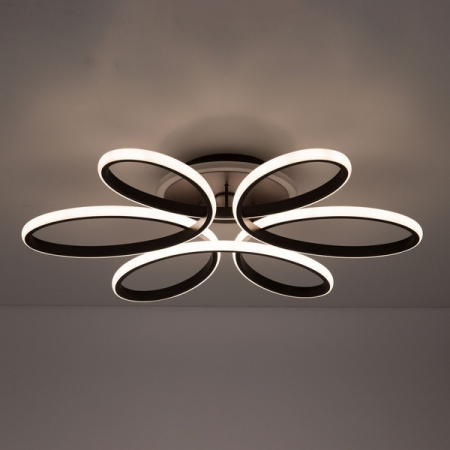 картинка Потолочная люстра светодиодная с управлением смарфоном и пультом регулировка яркости и цветовой температуры Сезар Смарт CL233A175E RGB от магазина BTSvet