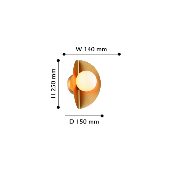 картинка Настенный светильник Kernel 2366-1W от магазина BTSvet
