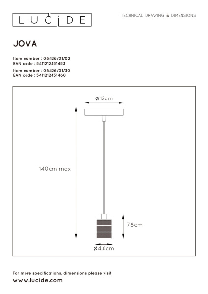 картинка Подвесной светильник Jova 08426/01/02 от магазина BTSvet