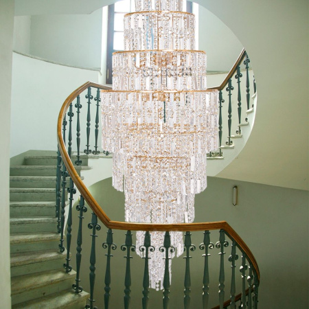 картинка Каскадная хрустальная люстра Valencia Valencia E 1.10.50.501 G от магазина BTSvet