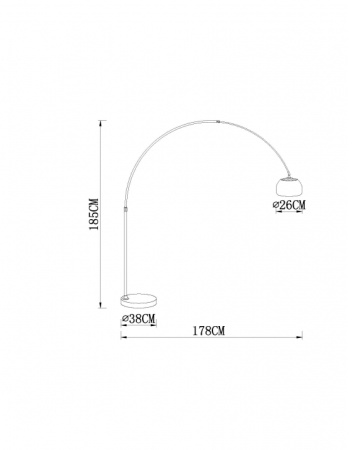 картинка Торшер Arco A8926PN-1SS от магазина BTSvet