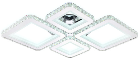 картинка Потолочная люстра светодиодная с пультом регулировкой цветовой температуры и яркости ночным режимом Acrylica FA1726 от магазина BTSvet