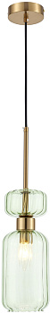 Подвесной светильник Gloss 1141/1S E14*60W Antigue copper/Green