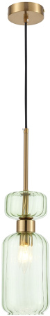 Подвесной светильник Gloss 1141/1S E14*60W Antigue copper/Green