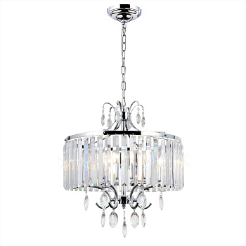 Люстра подвесная хрустальная Хром Инга CL335161