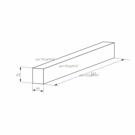 картинка Шинопровод MAG-TRACK-4563-500 (BK) (IP20 Металл) 026902 от магазина BTSvet