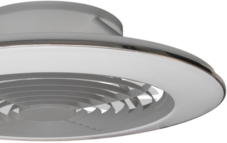 картинка Потолочная люстра светодиодная с вентилятором с пультом и управлением смартфоном регулировкой цветовой температуры и яркости Alisio 7491 от магазина BTSvet