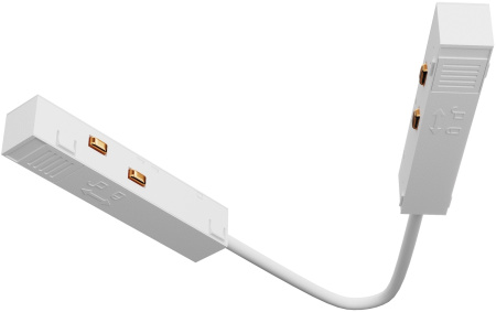 Коннектор питания угловой 15 см Accessories for tracks Exility TRA034CPC-42W-15