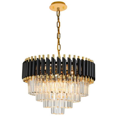 Подвесная люстра хрустальная DARIAN 76017/10C GOLD BLACK
