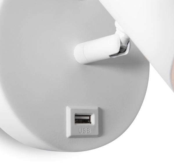 картинка Спот светодиодный с выключателем и USB-портом PointFive FR10006CW-L6W от магазина BTSvet