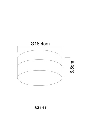 картинка Потолочный светильник влагозащищенный Vranos 32111 от магазина BTSvet