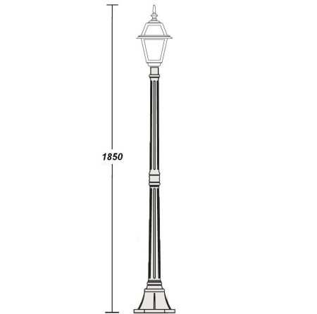 картинка Наземный фонарь 91108 lgG Bl от магазина BTSvet