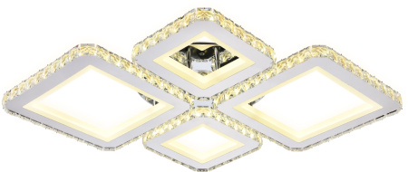 картинка Потолочная люстра светодиодная с пультом регулировкой цветовой температуры и яркости ночным режимом Acrylica FA1726 от магазина BTSvet