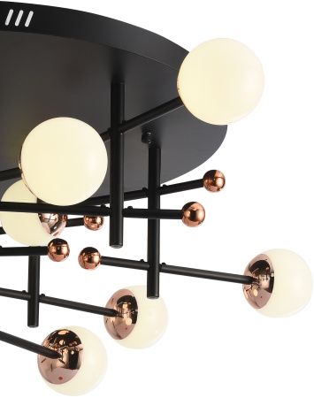 картинка Потолочная люстра светодиодная LED LAMPS 81344 GOLD BLACK от магазина BTSvet