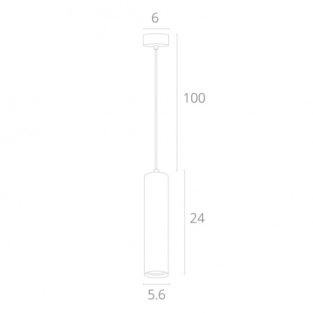 картинка Подвесной светильник Sirius A1524SP-1WH от магазина BTSvet