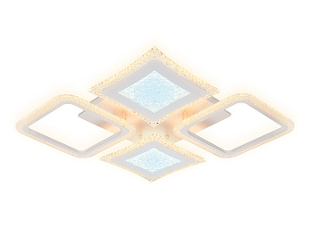 Потолочная люстра светодиодная с пультом регулировкой яркости и цветовой температуры ночным режимом Acrylica Original FA430