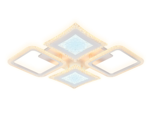 Потолочная люстра светодиодная с пультом регулировкой яркости и цветовой температуры ночным режимом Acrylica Original FA430