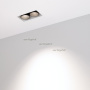 картинка Светильник встраиваемый LED MS-ORIENT-BUILT-TRIMLESS-TC-S38x67-5W Day4000 (WH-BK, 30 deg, 230V) (Arlight, IP20 Металл, 5 лет) 032228 от магазина BTSvet