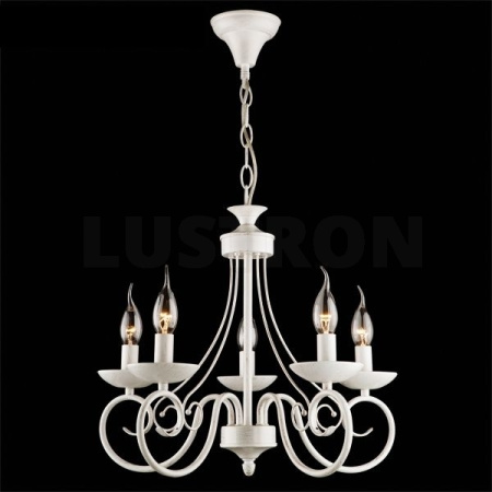 картинка Подвесная люстра 22404/5 белый с золотом от магазина BTSvet