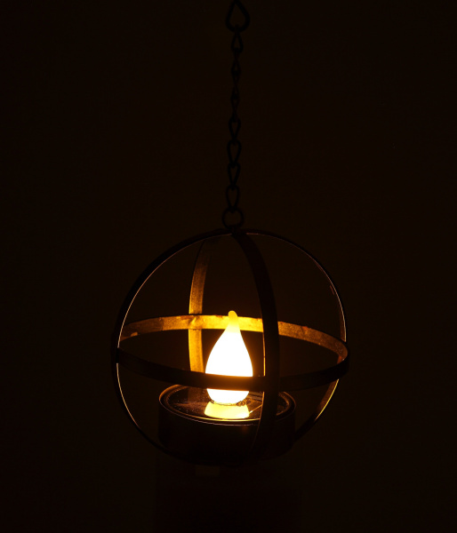 картинка Уличный подвесной светильник светодиодный на солнечных батареях Лофт ERASFM-02 от магазина BTSvet