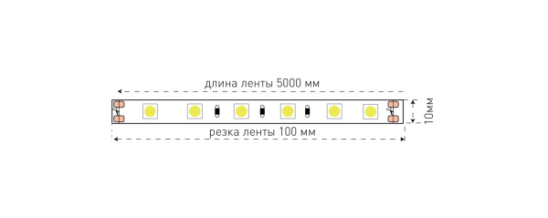 картинка Светодиодная лента SWG560-24-14.4-WW от магазина BTSvet