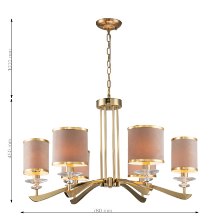 картинка Подвесная люстра Rocca 2689-6P от магазина BTSvet