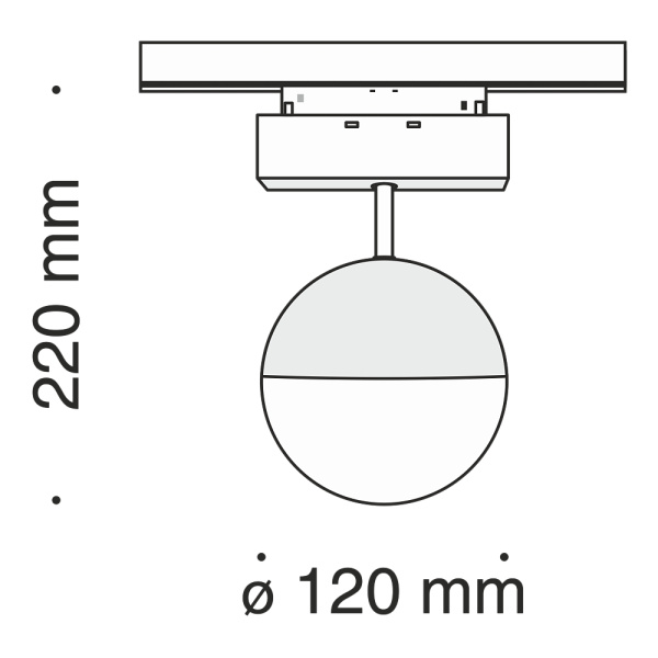 картинка Трековый светильник светодиодный Track lamps TR017-2-10W3K-B от магазина BTSvet