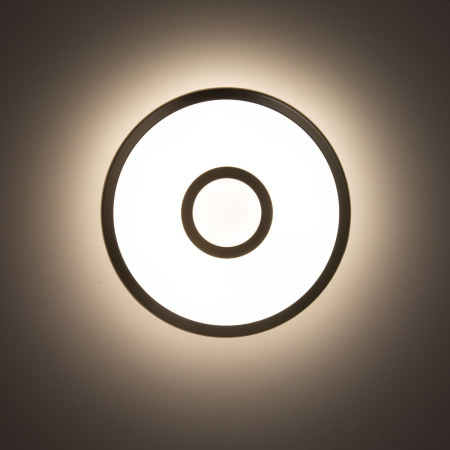 картинка Потолочный светильник светодиодный с пультом и управлением смартфоном регулировкой яркости и цветовой температуры таймером Старлайт Смарт CL703A11G RGB от магазина BTSvet