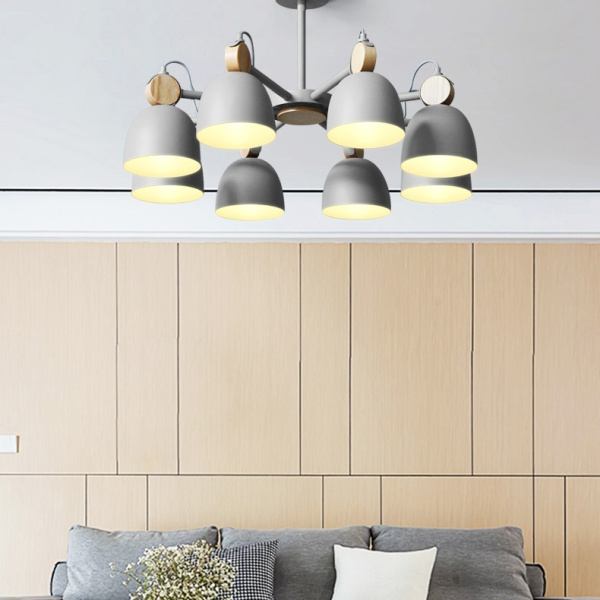 картинка Потолочная люстр на штанге ROLLA 8 Gray от магазина BTSvet