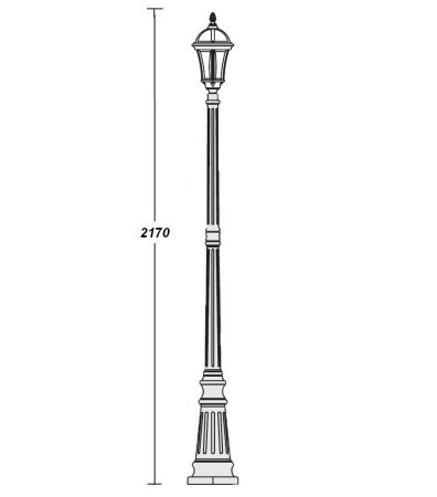 картинка Наземный фонарь 95209S Gb от магазина BTSvet