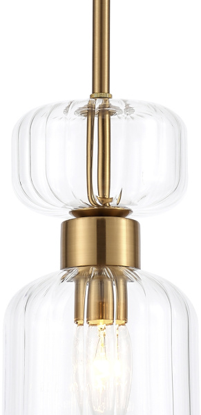 картинка Подвесной светильник Gloss 1141/1S E14*60W Antigue copper/Clear от магазина BTSvet