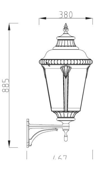 картинка Настенный фонарь уличный 79751L Bl от магазина BTSvet