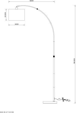 картинка Торшер Paolo A4060PN-1CC от магазина BTSvet