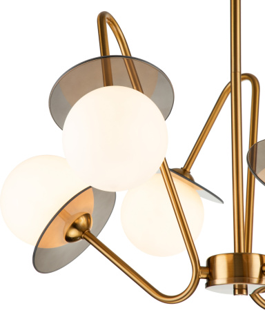 картинка Люстра потолочная на штанге Jazz V000165 (11020/6R Brass) от магазина BTSvet