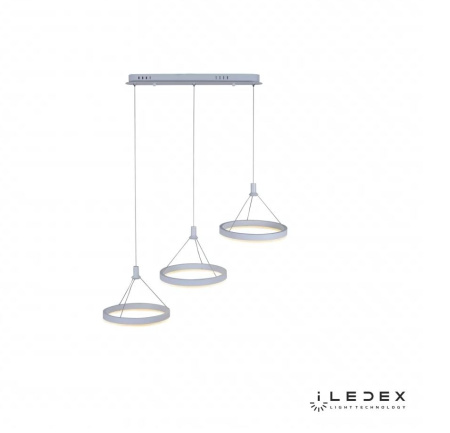 картинка Подвесной светильник светодиодный диммируемый с пультом Libra D075-3 WH от магазина BTSvet