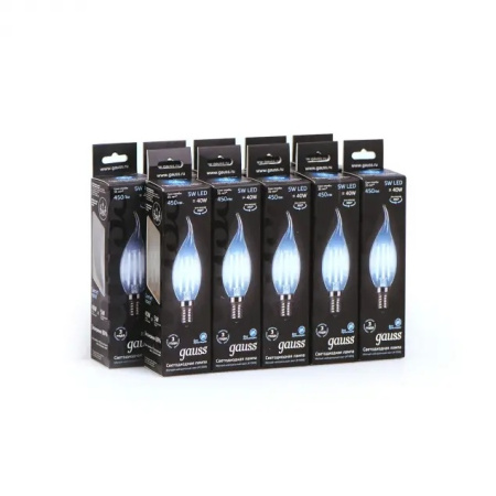 картинка Лампочка LED Filament Candle tailed E14 5W 4100K 1/10/50 104801205 от магазина BTSvet