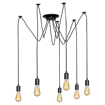 Большая подвесная люстра паук LSP-8172