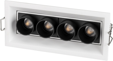 Светильник встраиваемый LED MS-ORIENT-BUILT-TURN-TC-S67x150-10W Day4000 (WH-BK, 30 deg, 230V) (Arlight, IP20 Металл, 5 лет) 032229