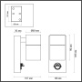 картинка Уличный настенный светильник с датчиком движения и датчиком освещенности Motto 4389/1W от магазина BTSvet