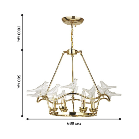 картинка Подвесная люстра Pajaritos 1750-6P от магазина BTSvet