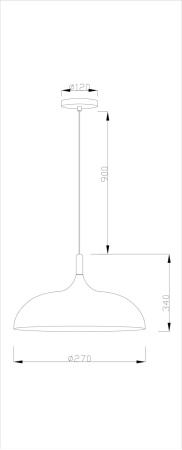 картинка Подвесной светильник V1330-P Hygo 1*E27*60W от магазина BTSvet